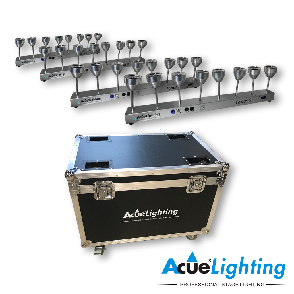 Focus 8 LED Pinspot Bar Package
