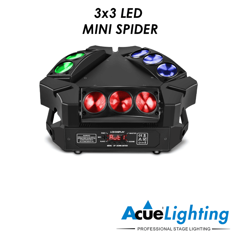 3 X 3 LED Mini Spider Acue Express