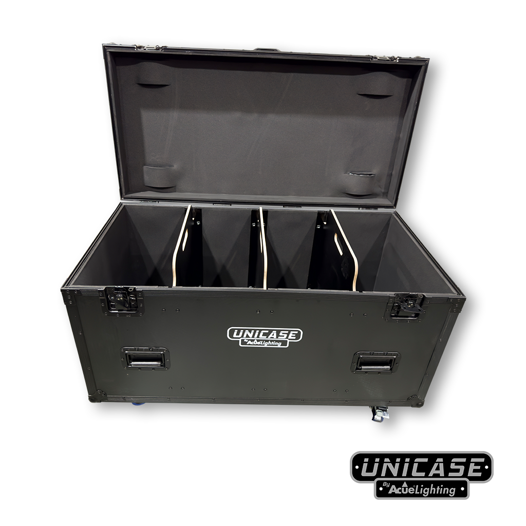 Heavy Duty Power Distro Cable Trunk Case Black (3 Divider)